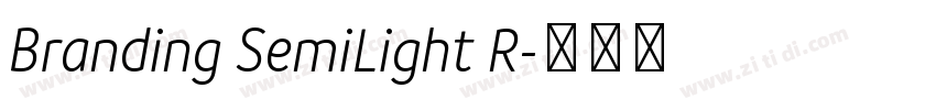 Branding SemiLight R字体转换